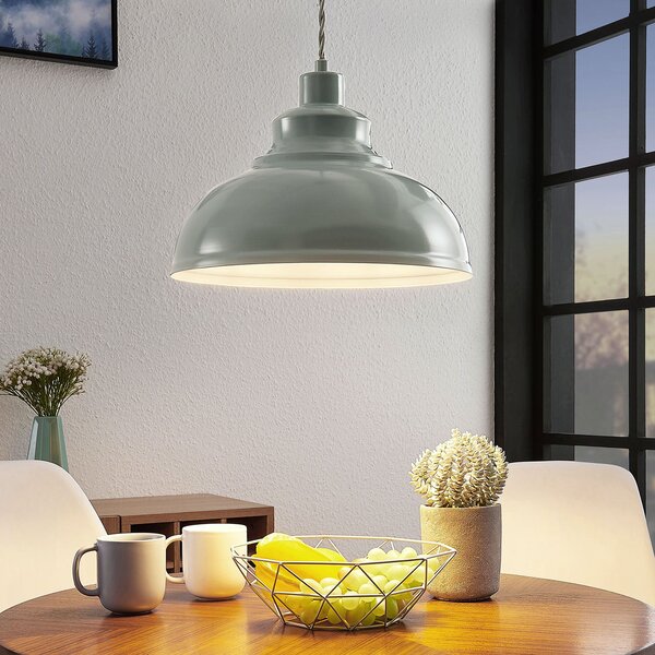 Lindby Albertine lampă vintage, metal, albastru deschis, reglabil, Albastru, Camera de zi / sufragerie, Metal, Vintage