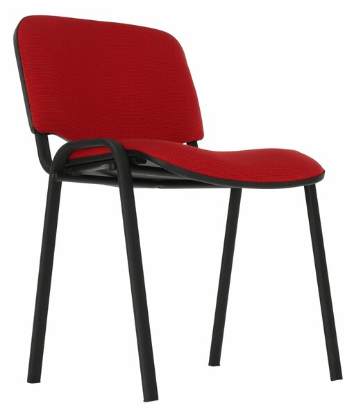 KONDELA Scaun de birou, roşu, ISO NEW