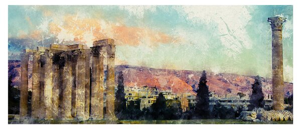 Tablou - Acropole, Atena, Grecia (120x50 cm)