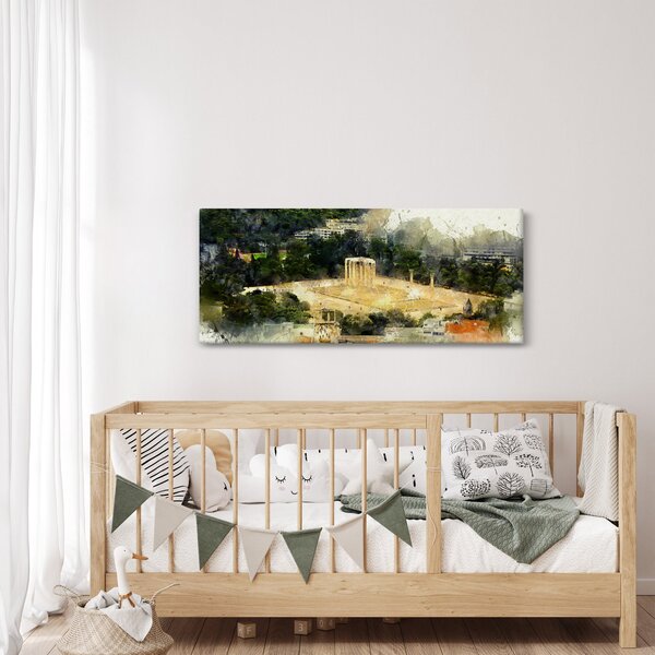 Tablou - Templul lui Zeus, Atena, Grecia (120x50 cm)