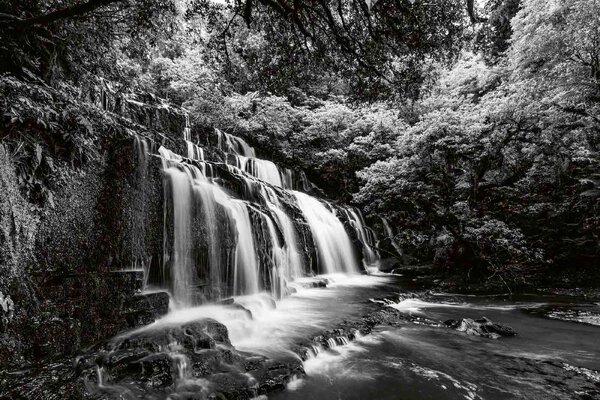 Fototapetă vlies cascadele purakaunui 375 x 250 cm
