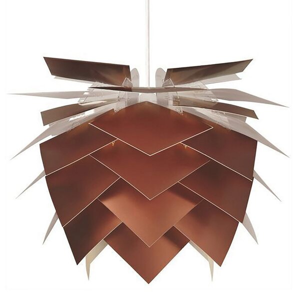 Lustră Pendul Dyberg Larsen, Illumin Copper Look, reglabil, Cupru, Camera de zi, Plastic, Design