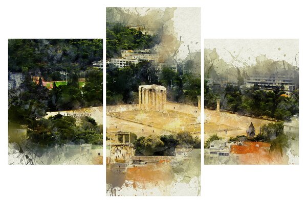 Tablou - Templul lui Zeus, Atena, Grecia (90x60 cm)