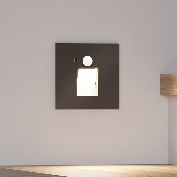 Arcchio Neru lampă LED cu senzor unghiulară negru, Negru, Camera de zi / sufragerie, Metal, Modern, Luminile încastrate unghiulare