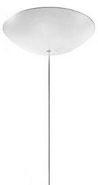 Foscarini Gregg MIDI lampă susp., din sticlă, alb, reglabil, Alb, Camera de zi / sufragerie, Sticlă, Design, glob