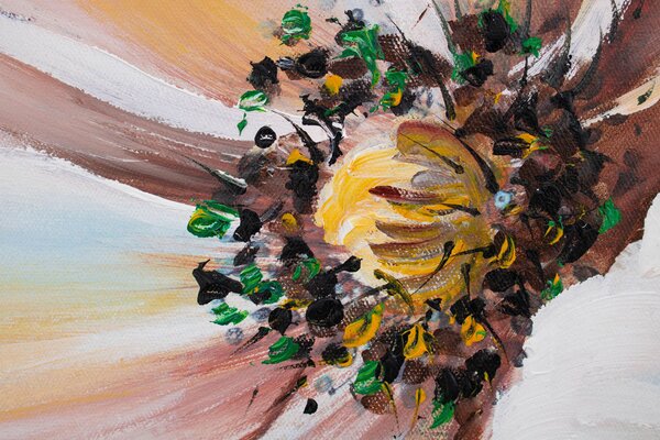 Tablou pictat manual KVET 1 parte 60x90 cm