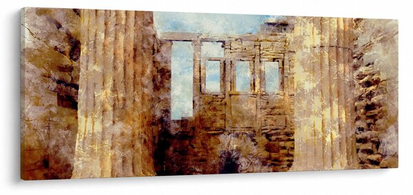 Tablou - Erechtheion, Atena, Grecia (120x50 cm)