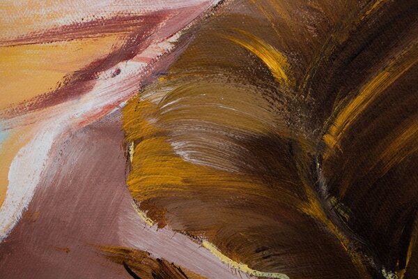 Tablou pictat manual KVET 1 parte 60x90 cm