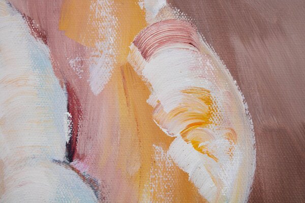 Tablou pictat manual KVET 1 parte 60x90 cm