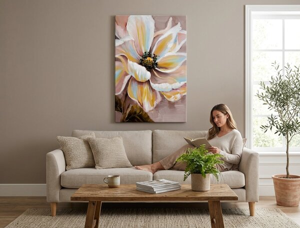 Tablou pictat manual KVET 1 parte 60x90 cm