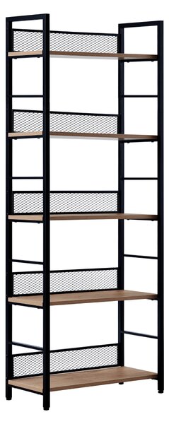 KONDELA Raft, negru/stejar, KELER TIP 2