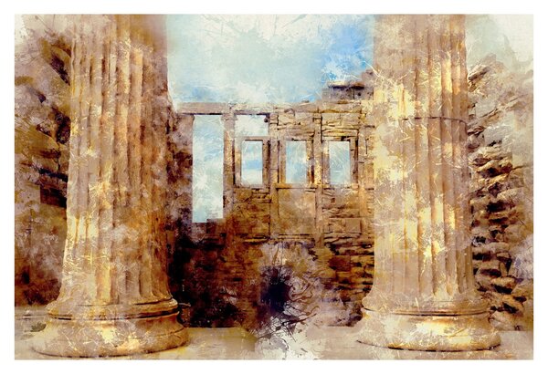 Tablou - Erechtheion, Atena, Grecia (90x60 cm)