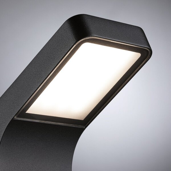 Paulmann Kulma bornă luminoasă LED cu senzor, Negru, Metal