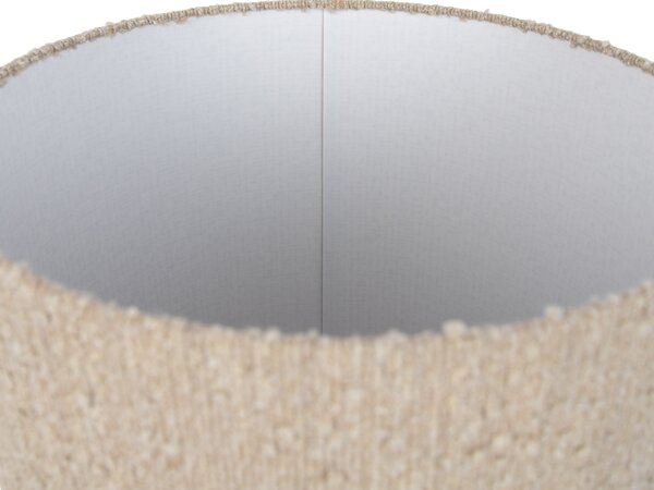 Abajur textil bej cu țesătură buclată 40/40 cm