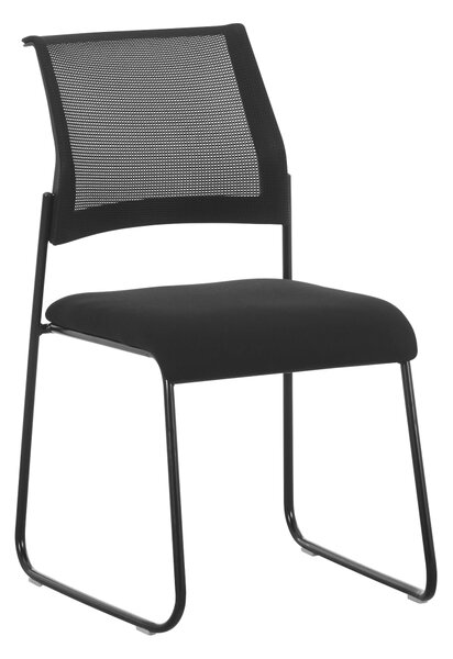 KONDELA Scaun stivuibil, negru, BARIS