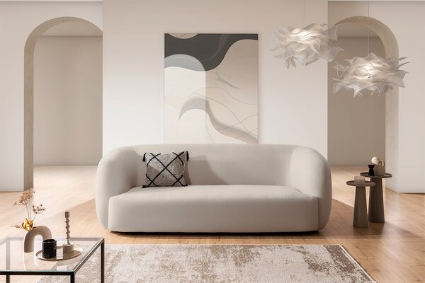 Canapea pentru living Dalin III - bej tricot Ado 1601 Halva