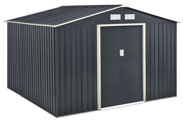 Juskys Căsuță de grădină XXL 277x319x192 cm – antracit