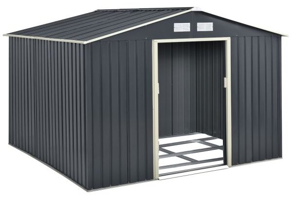 Juskys Căsuță de grădină XXL 277x319x192 cm – antracit