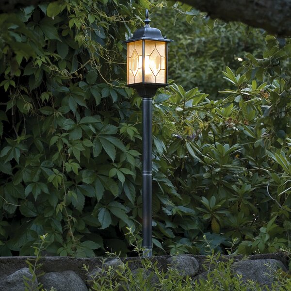 Konstsmide Lampă de trotuar Milano, Negru, Plastic