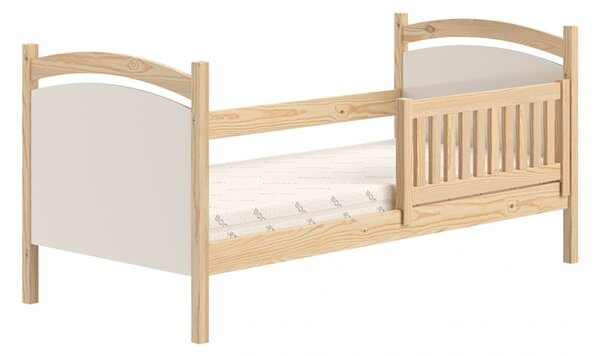 Pat pentru copii drewniane z tablica suchoscieralna Amely 80x190 Certyfikat - Limetka - Konec série