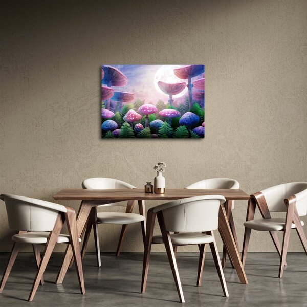 Tablou - Ciuperci sub lună plină (70x50 cm)