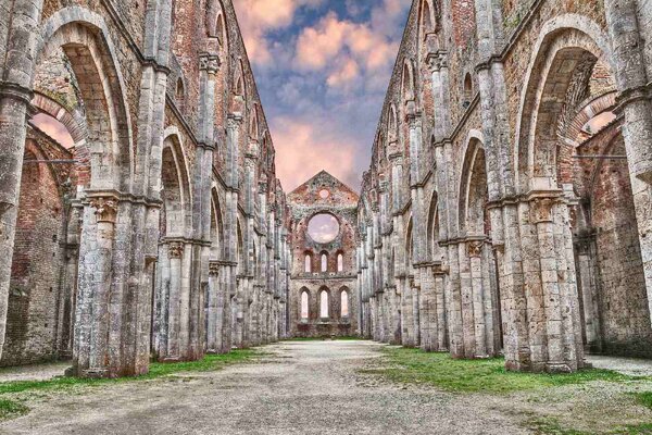Fototapetă vlies san galgano siena 375 x 250 cm