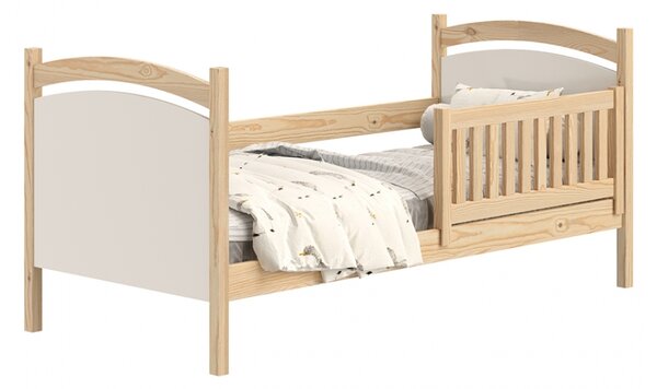 Pat pentru copii drewniane z tablica suchoscieralna Amely 80x190 Certyfikat - Limetka - Konec série