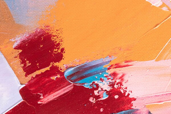 Tablou pictat ABSTRACT 1 parte 90x60 cm - 90×60 cm / Clasic 2 cm