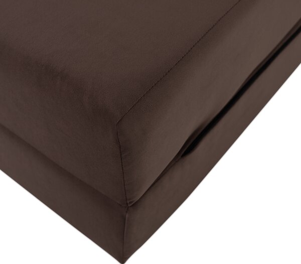 KONDELA Saltea pliabilă/fotoliu extensibil, 2 in 1, maro Taupe, PELOS