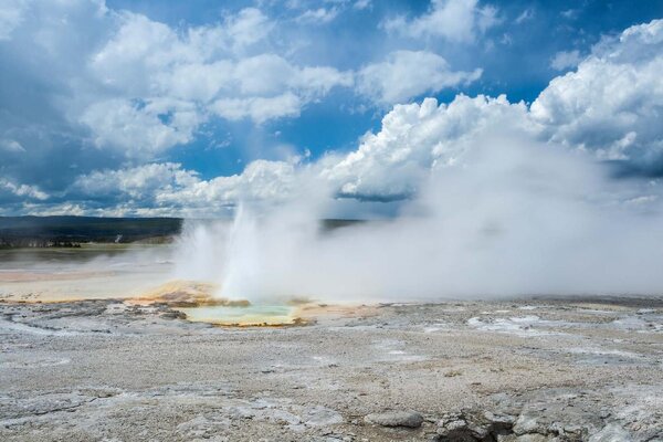 Fototapetă vlies parcul național yellowstone 375 x 250 cm