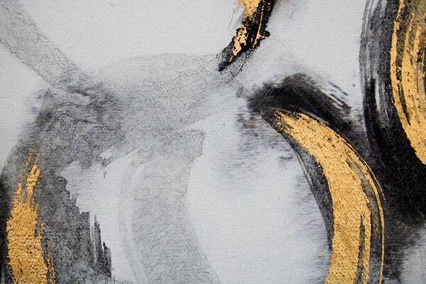 Tablou pictat ABSTRACT 1 parte 90x60 cm - 90×60 cm / Klasický 2 cm