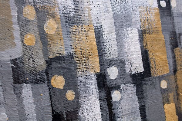 Tablou pictat ABSTRACT 1 parte 90x60 cm - 90×60 cm / Clasic 2 cm
