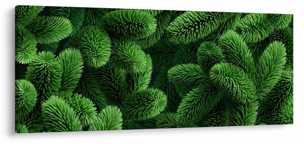Tablou - Ramuri de conifere (120x50 cm)