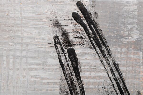 Tablou pictat ABSTRACT 1 parte - 60x60 cm - 60×60 cm / Klasický 2 cm