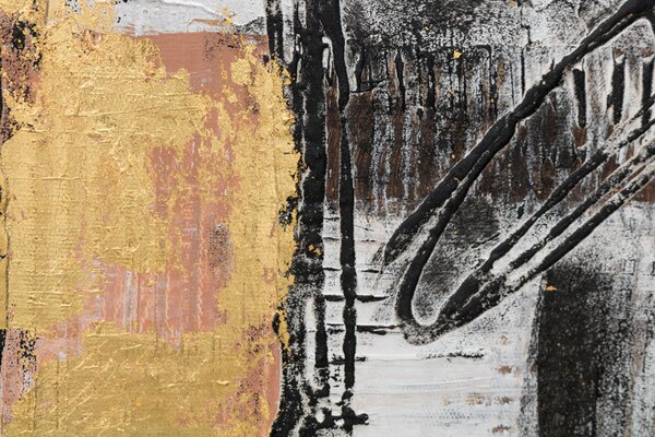 Tablou pictat ABSTRACT 1 parte - 60x60 cm - 60×60 cm / Klasický 2 cm
