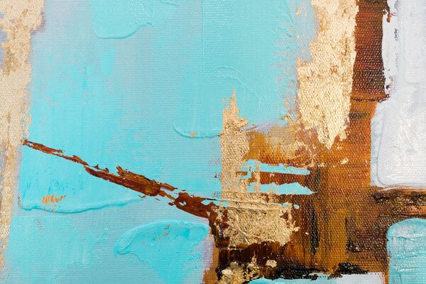 Tablou pictat ABSTRACT 1 parte - 70x70 cm