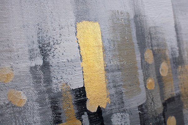 Tablou pictat ABSTRACT 1 parte 90x60 cm - 90×60 cm / Clasic 2 cm