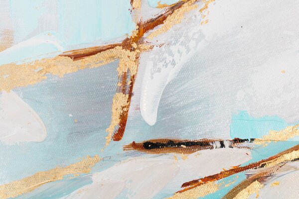 Tablou pictat ABSTRACT 1 parte - 70x70 cm