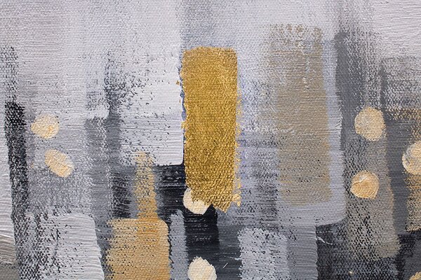 Tablou pictat ABSTRACT 1 parte 90x60 cm - 90×60 cm / Clasic 2 cm