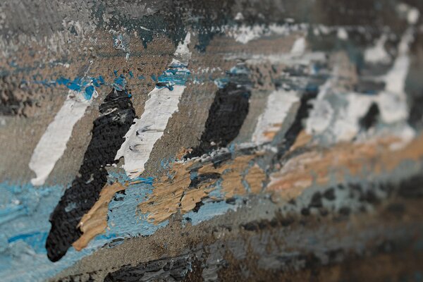 Tablou pictat ABSTRACT 1 parte - 100x100 cm - 100×100 cm / Klasický 2 cm