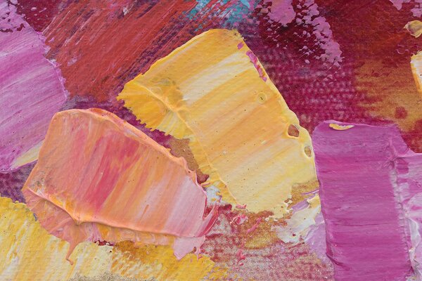 Tablou pictat ABSTRACT 1 parte - 140x70 cm - 140×70 cm / Klasický 2 cm