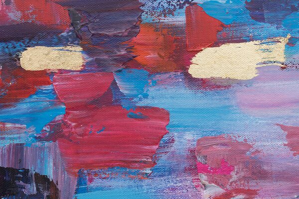 Tablou pictat ABSTRACT 1 parte - 140x70 cm - 140×70 cm / Klasický 2 cm