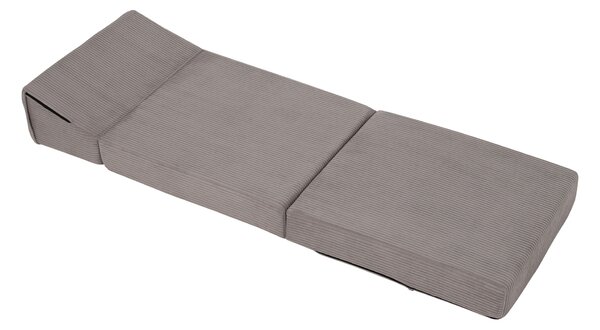 KONDELA Saltea pliabilă/fotoliu extensibil, 2 in 1, gri, PELOS