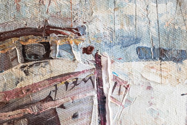 Tablou pictat LODE 1 parte - 70x50 cm - 70×50 cm / Klasický 2 cm