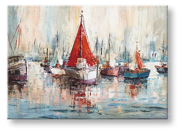 Tablou pictat LODE 1 parte - 70x50 cm - 70×50 cm / Klasický 2 cm