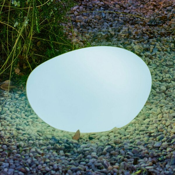 Newgarden Lumină de podea Petra, lungime 40cm, IP65, versiune cu cablu, Alb, Plastic, Modern
