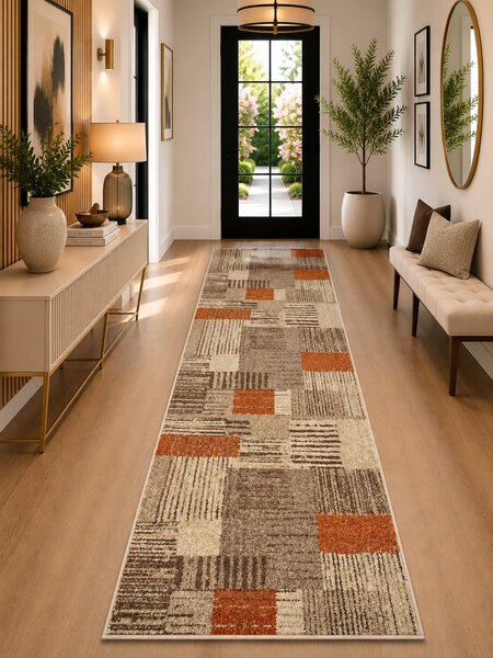 Traversa Model Orlando 22002, Maro Portocaliu, Latime 100 cm, Diverse Dimensiuni