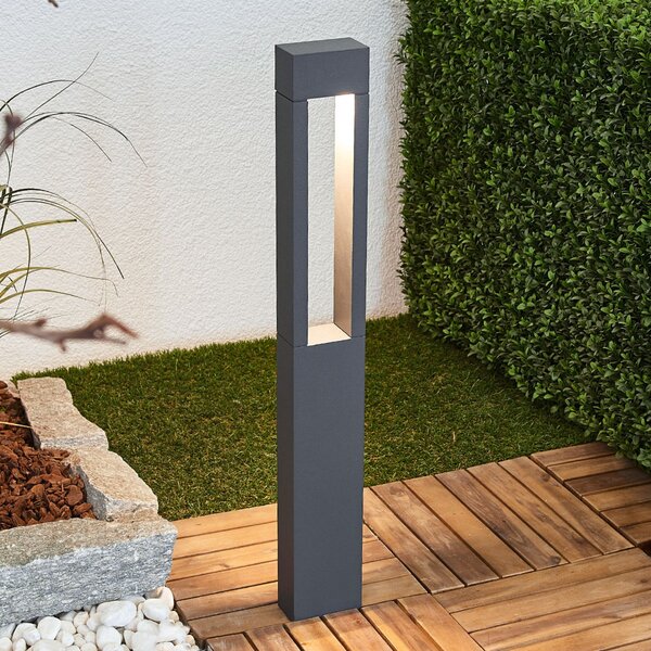 BEGA 77265K3 lampă trotuar grafit 3.000K deschis, Gri, Metal, Modern