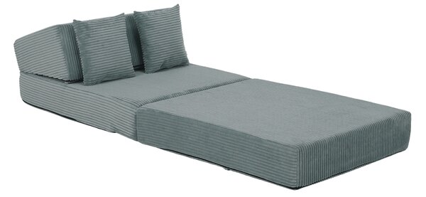 KONDELA Saltea pliabilă/fotoliu extensibil, 2 in 1, mentolat, PELOS