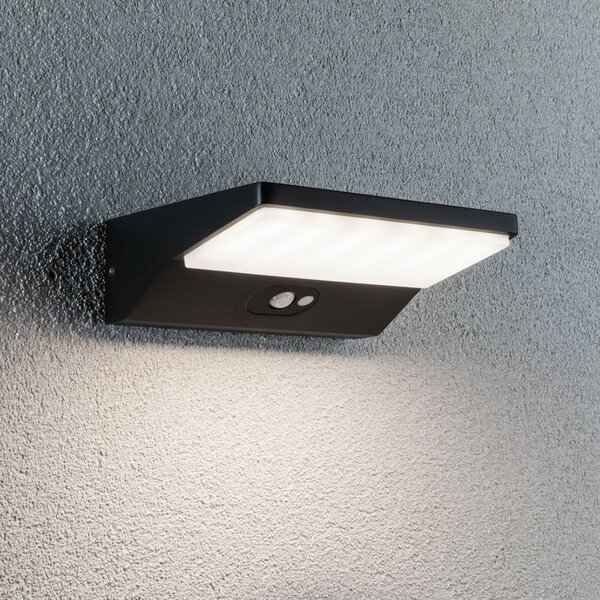 Paulmann 94335 aplică LED solară senzor adânc 15, Negru, Metal, Modern